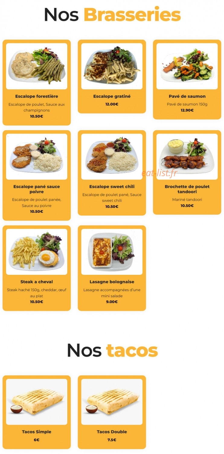 Le Flavour — carte page 3