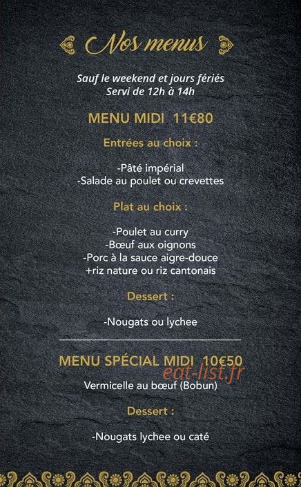 Le Jardin de Bambou — carte page 10