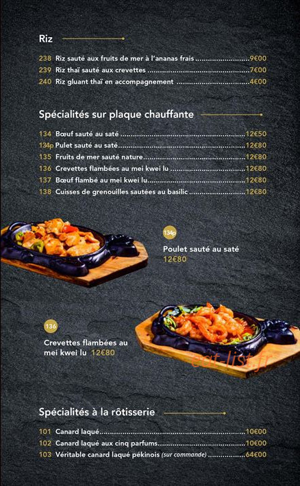 Le Jardin de Bambou — carte page 6