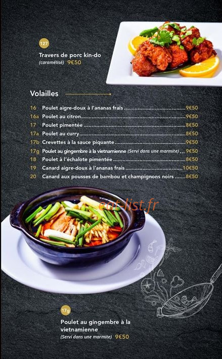 Le Jardin de Bambou — carte page 8