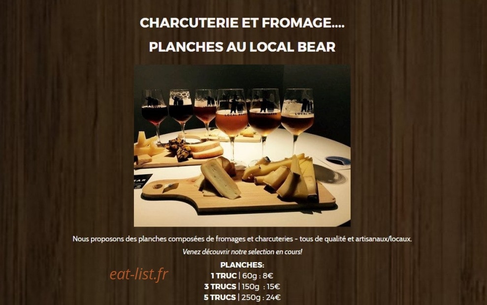 Local Bear — carte page 3