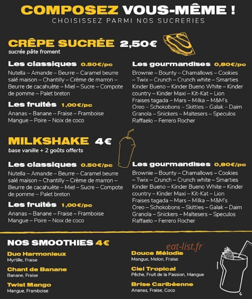 Mill's Crêpes — carte page 4