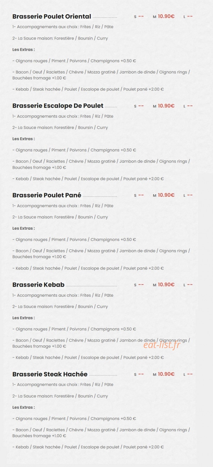 Monday's — carte page 9