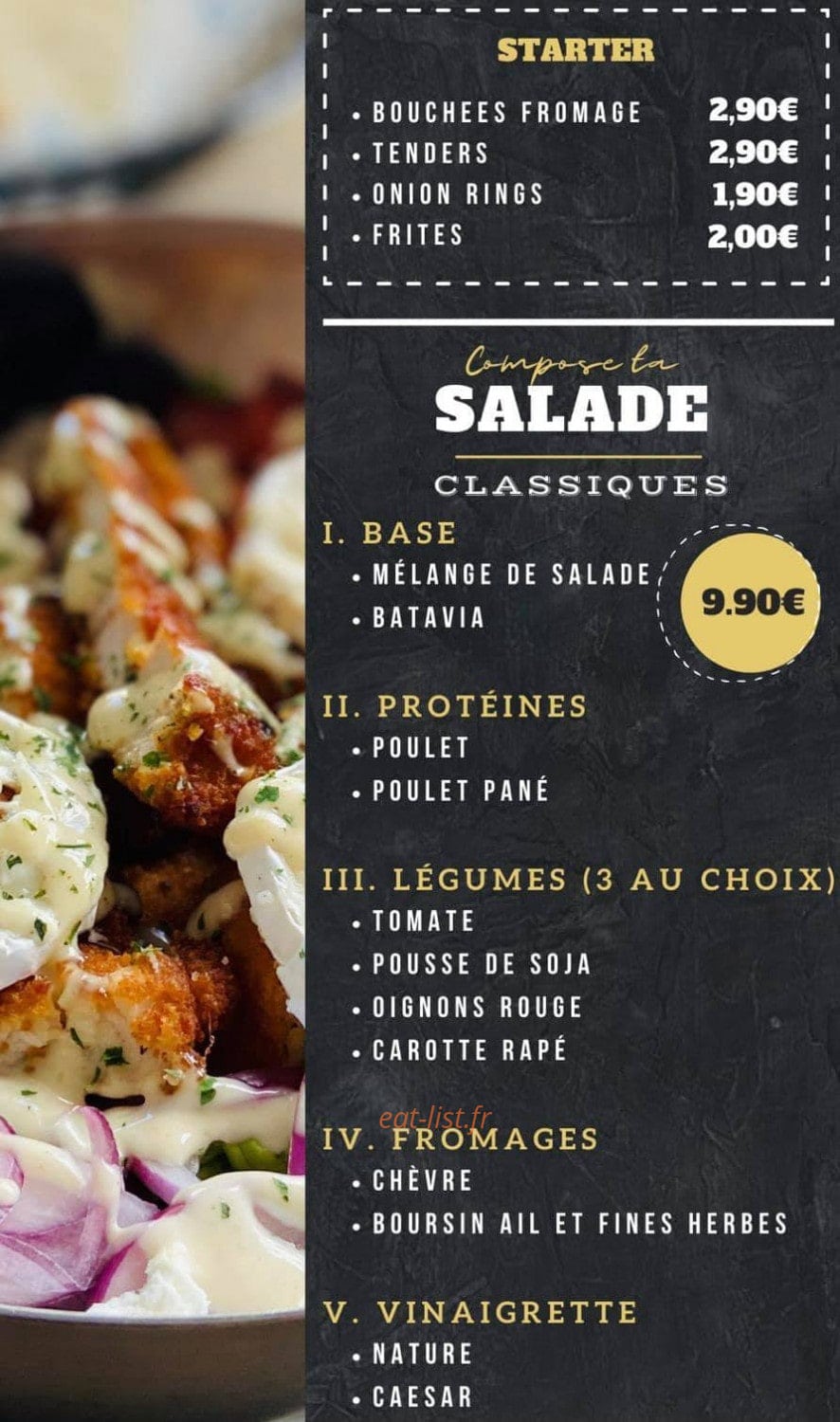 Monday's — carte page 1