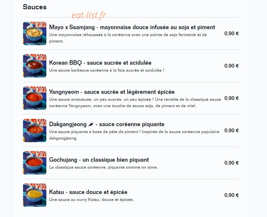 Out Fry — carte page 4