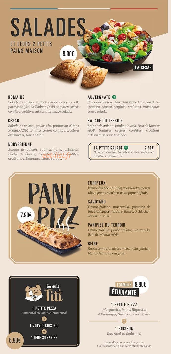 Pizza Cosy — carte page 2