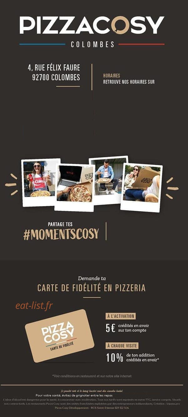 Pizza Cosy — carte page 6