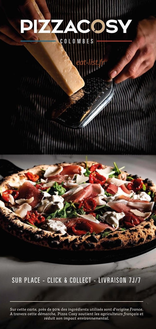 Pizza Cosy — carte page 1