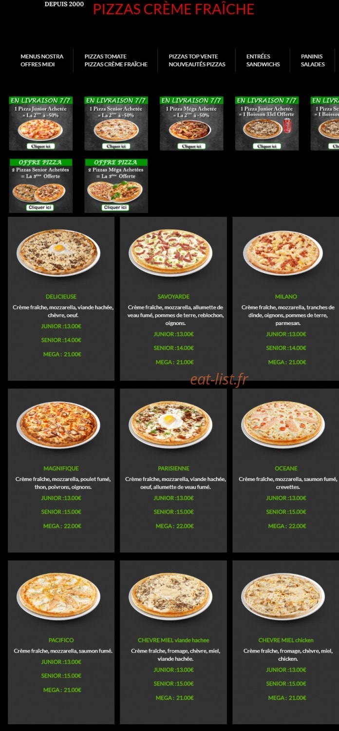Pizza Nostra — carte page 4