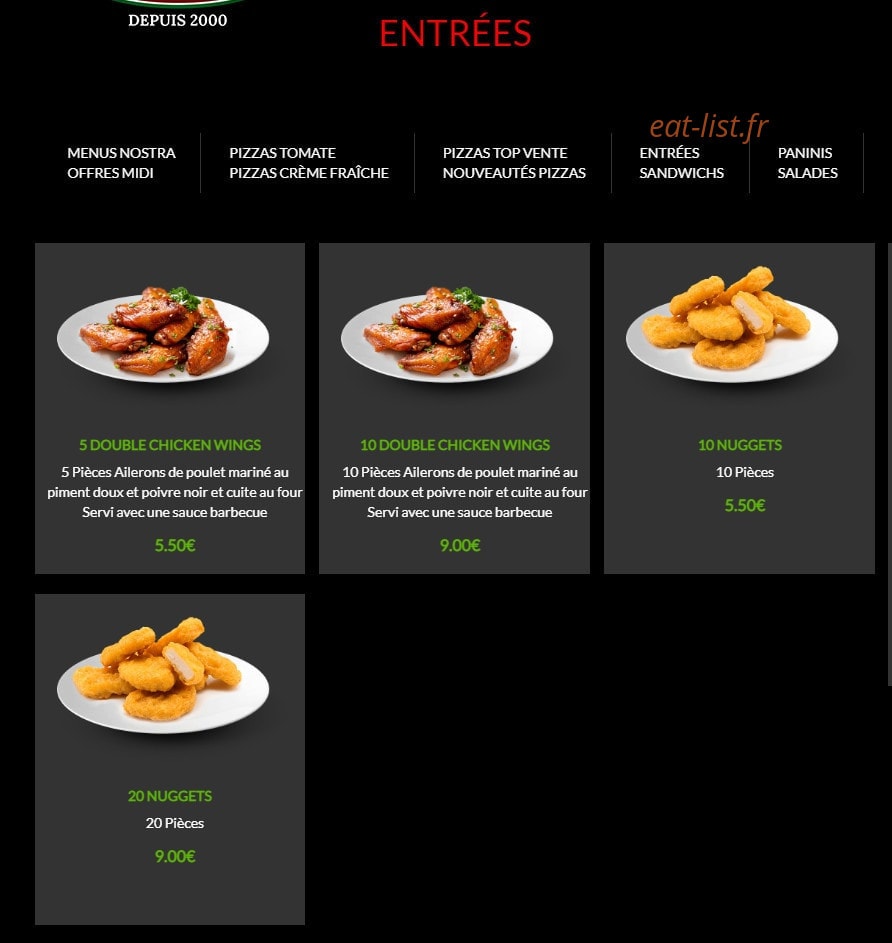 Pizza Nostra — carte page 7