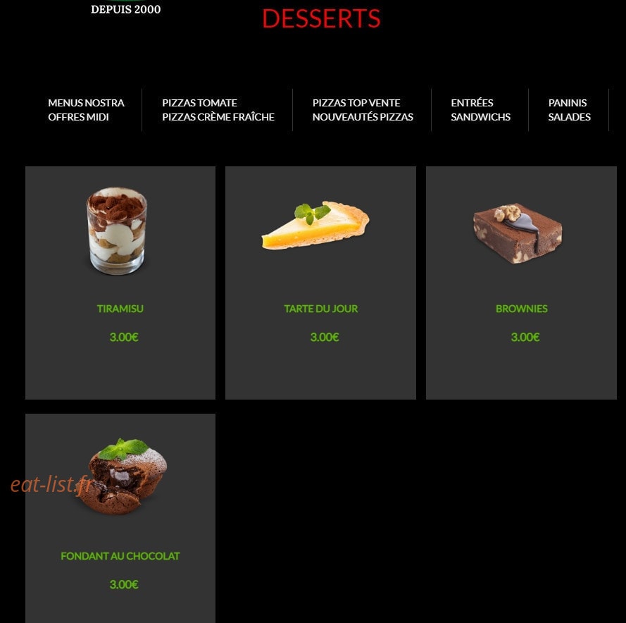 Pizza Nostra — carte page 11