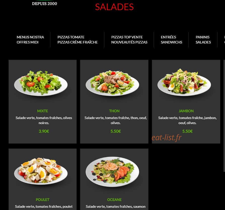 Pizza Nostra — carte page 10