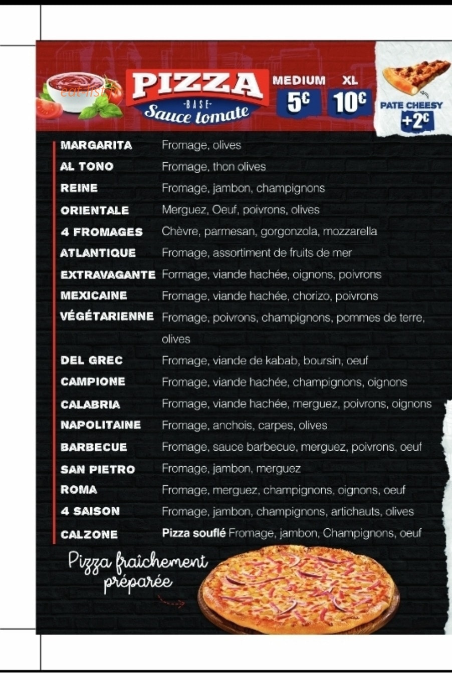 Pizza One — carte page 2
