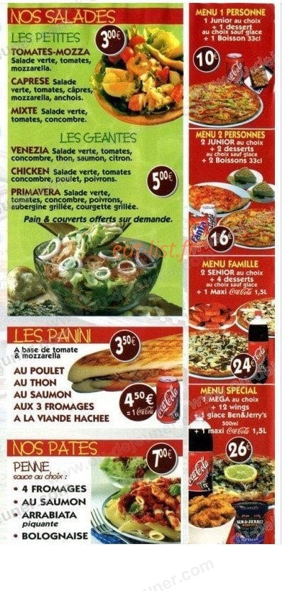 Pizza Venezia — carte page 3