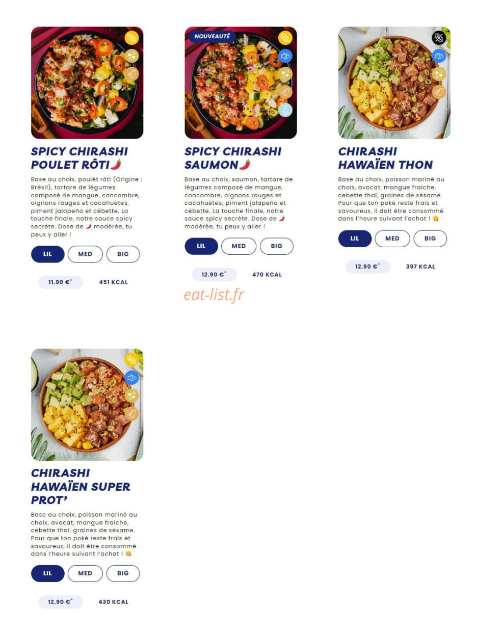 Pokawa — carte page 8