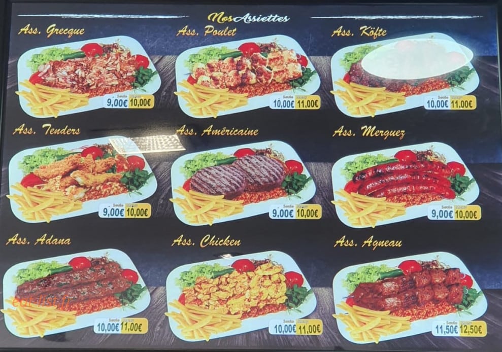 Restaurant Galatasaray — carte page 1