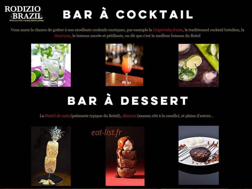 Rodizio Brazil — carte page 2