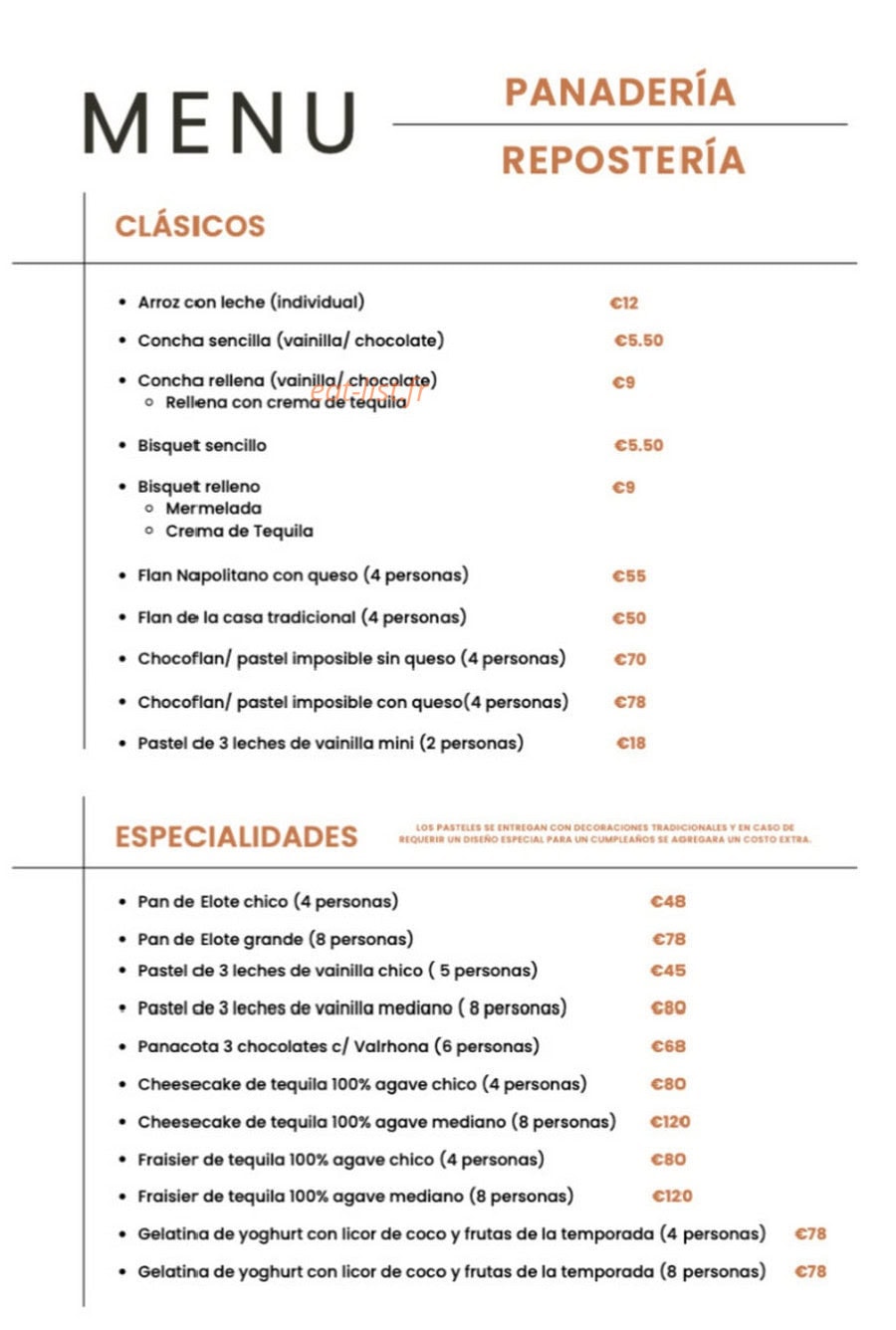 Traiteur mexicain — carte page 3