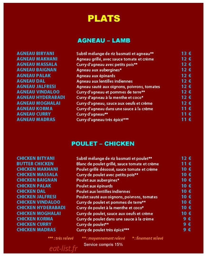 Vinobah — carte page 3