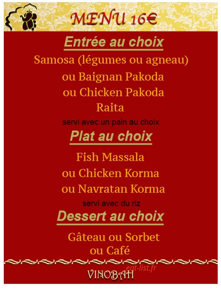 Vinobah — carte page 9