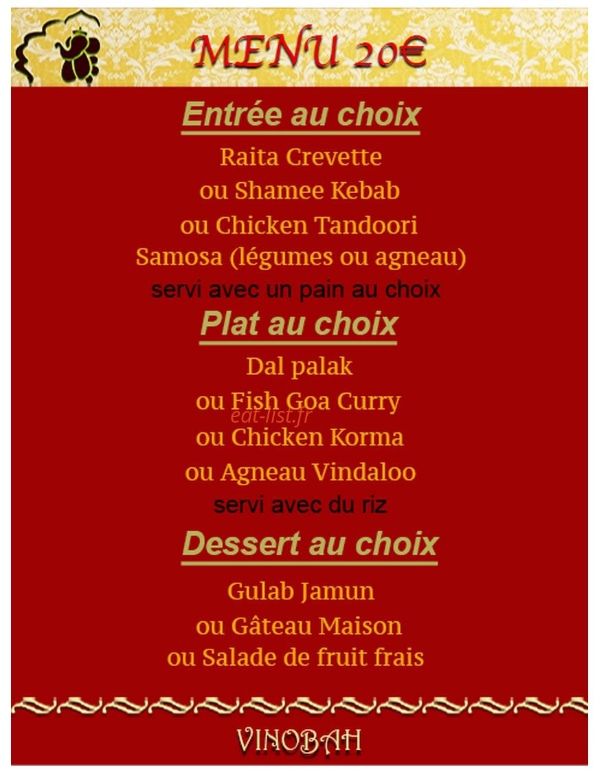 Vinobah — carte page 10