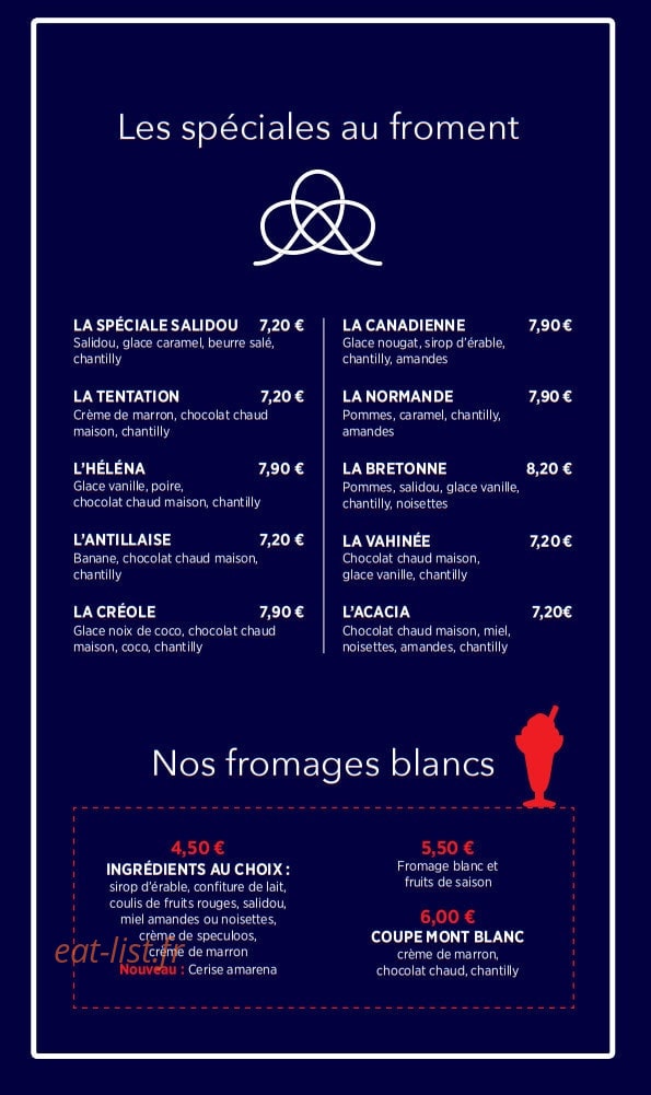 A la crêpe Marine — carte page 7