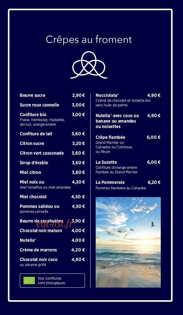 A la crêpe Marine — carte page 6