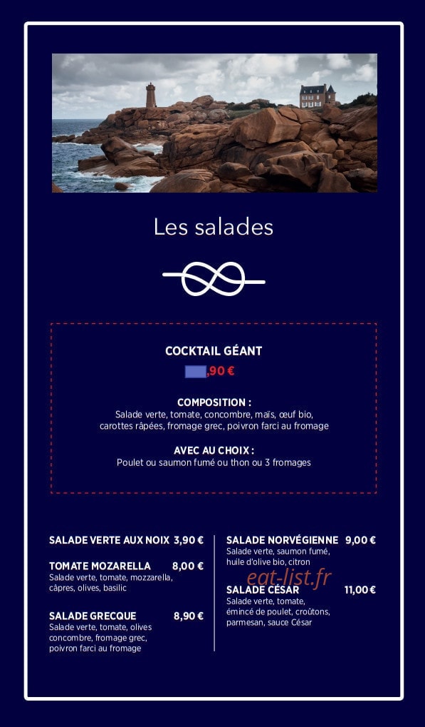 A la crêpe Marine — carte page 4