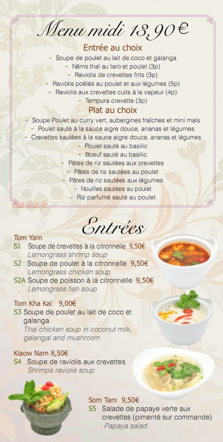 Arroy Thai — carte page 6