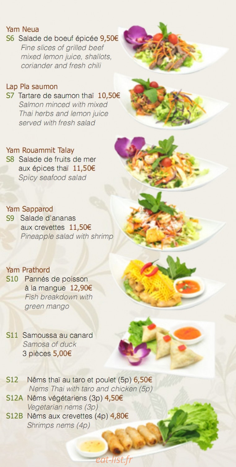 Arroy Thai — carte page 7