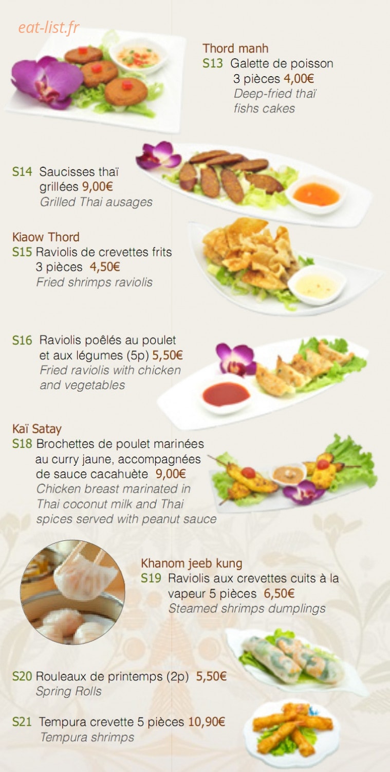 Arroy Thai — carte page 8