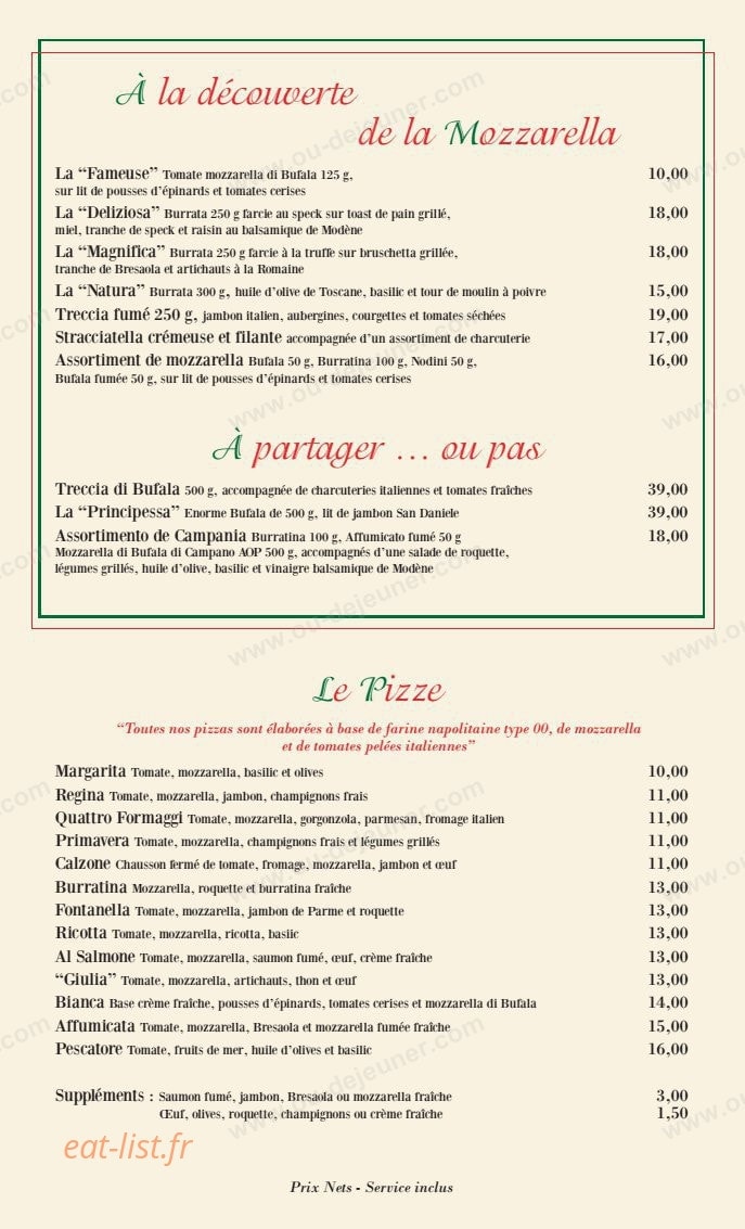 Avellino caffé — carte page 3