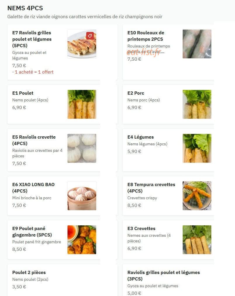 Bo Bun House — carte page 2