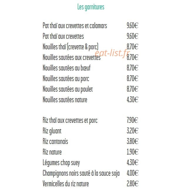 Chez Tan — carte page 7