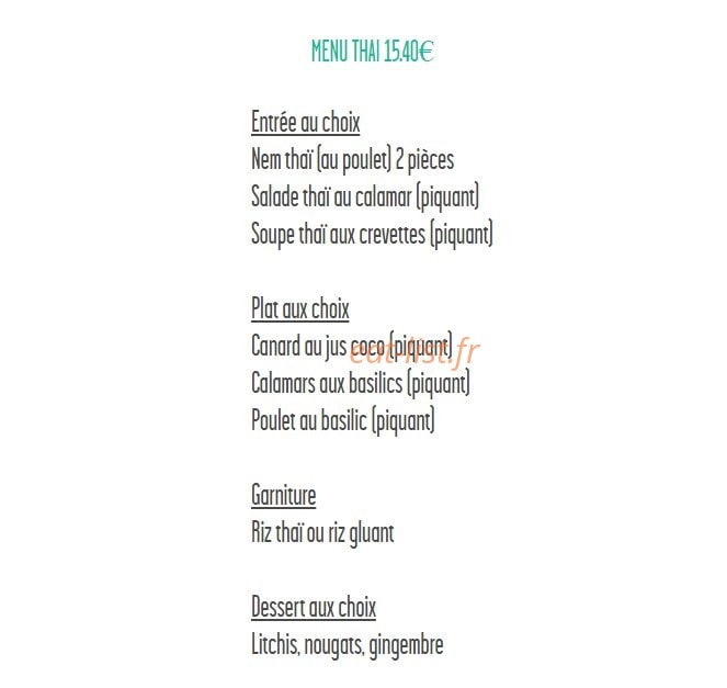 Chez Tan — carte page 9