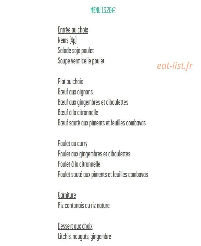 Chez Tan — carte page 8