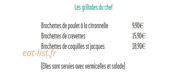 Chez Tan — carte page 6