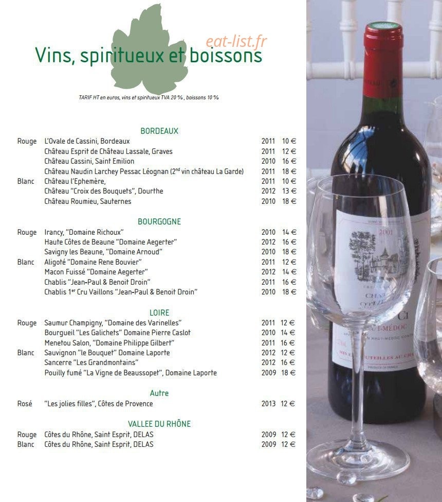 Cocktail cocktail — carte page 14