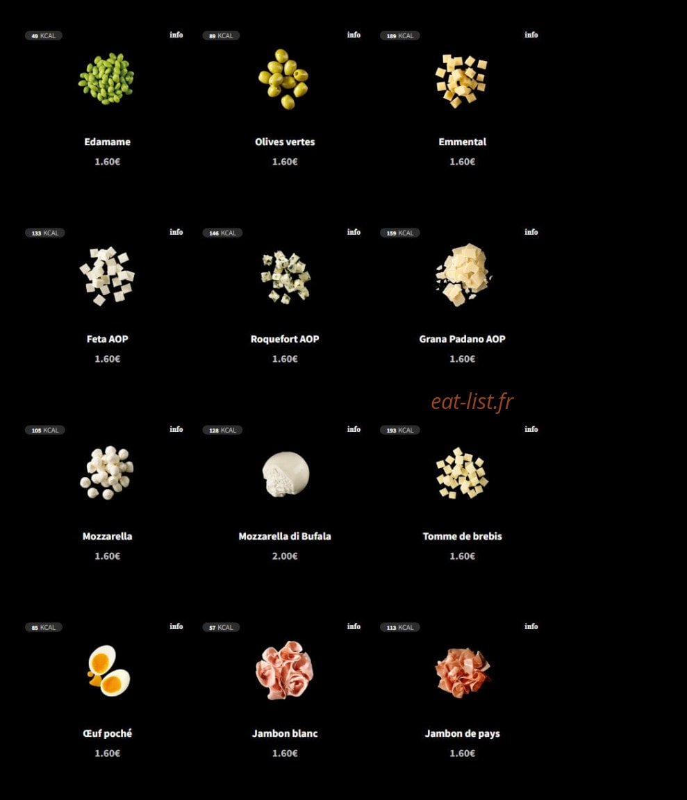 Eat Salad — carte page 4