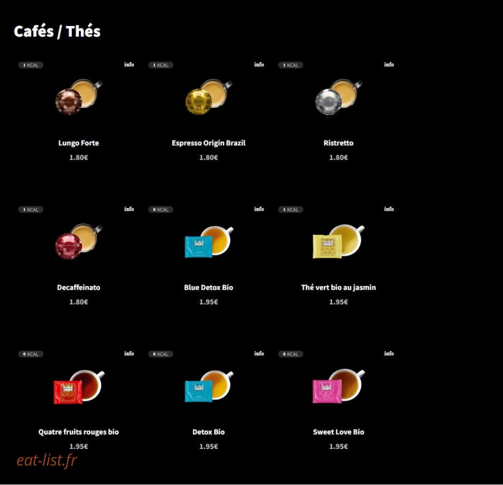 Eat Salad — carte page 16