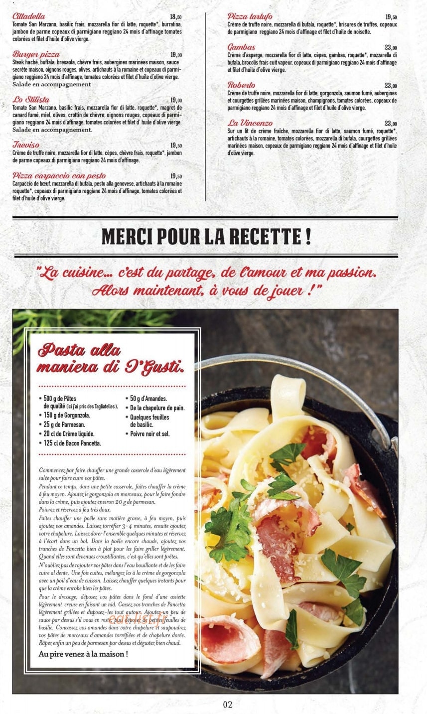 I Gusti D'Italia — carte page 2