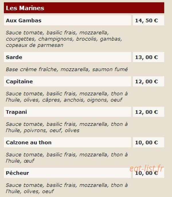 Il Castello — carte page 2