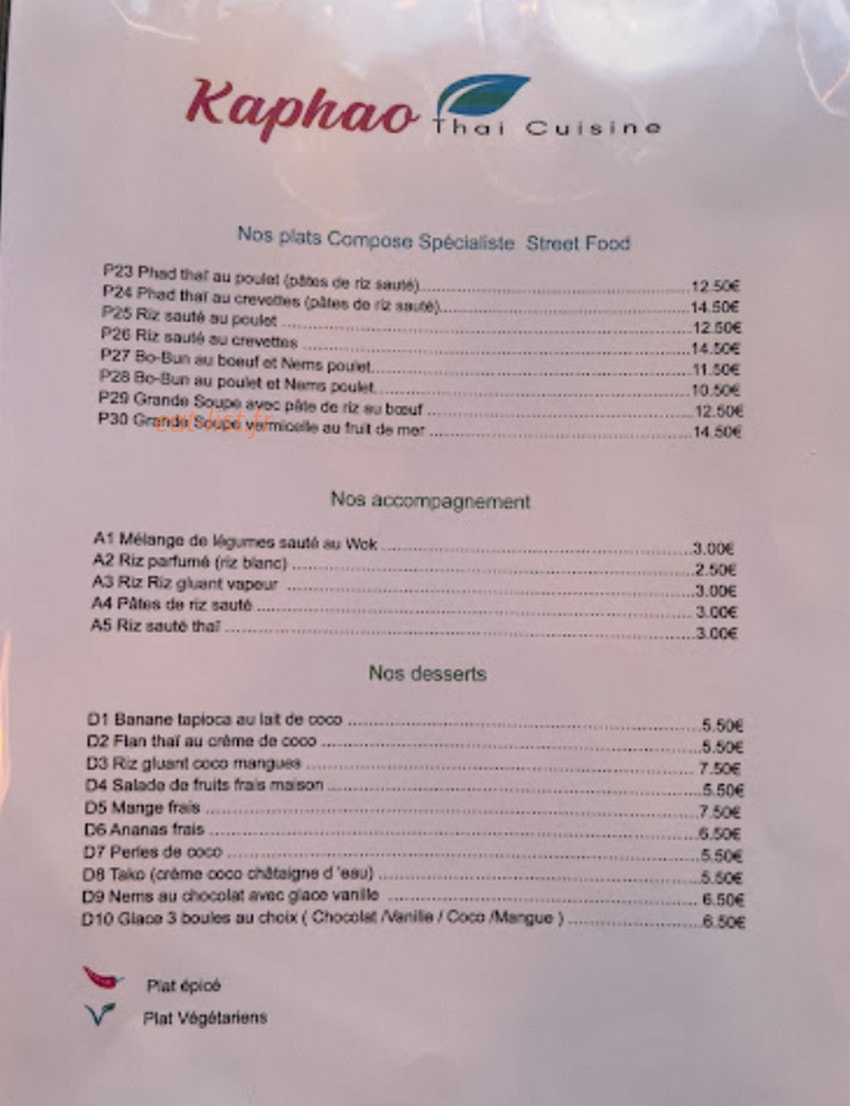 Kaphao — carte page 2