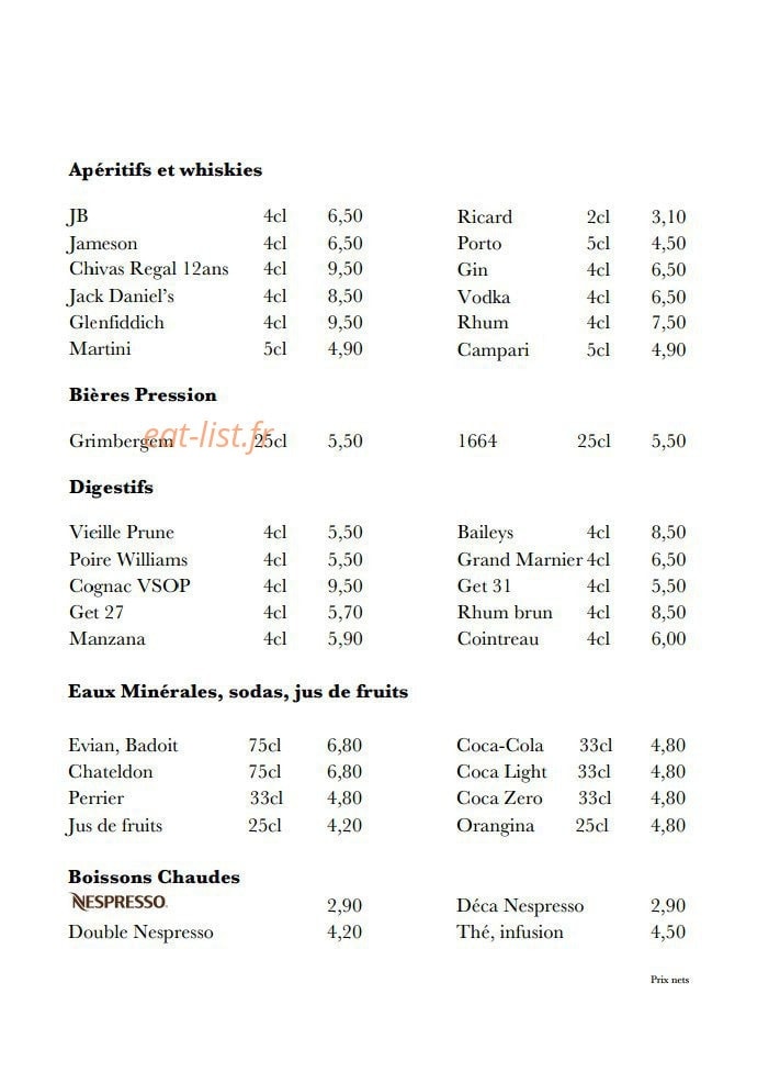 L'Escargot — carte page 6