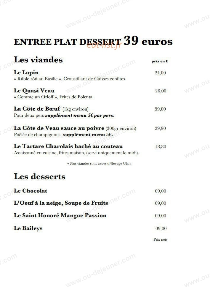 L'Escargot — carte page 4
