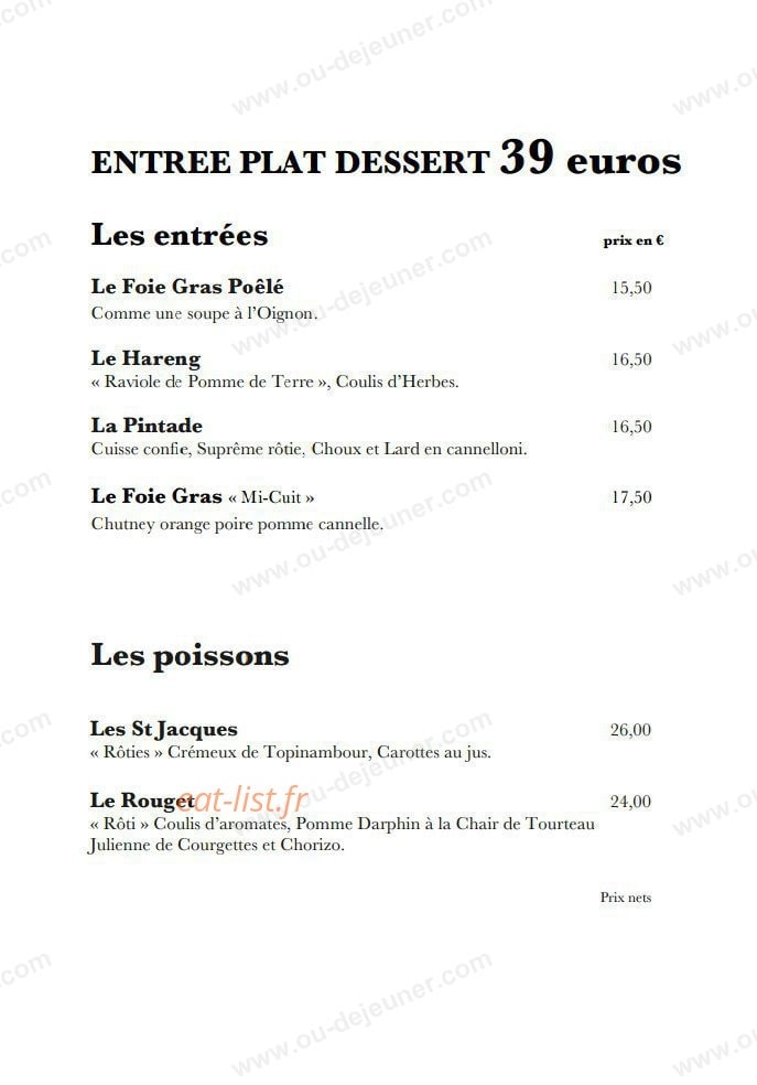 L'Escargot — carte page 3