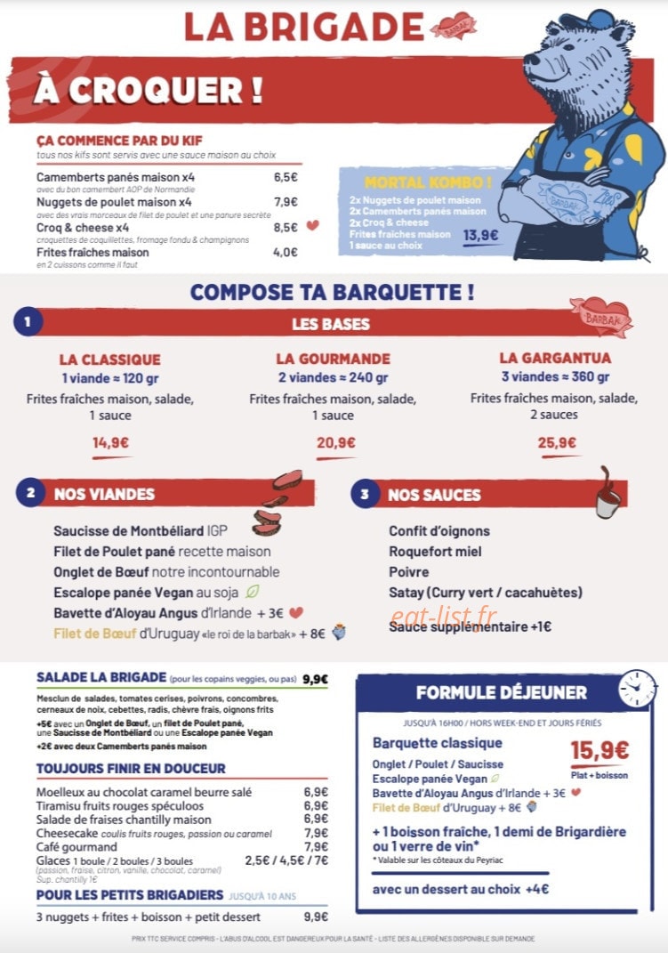 La Brigade — carte page 1