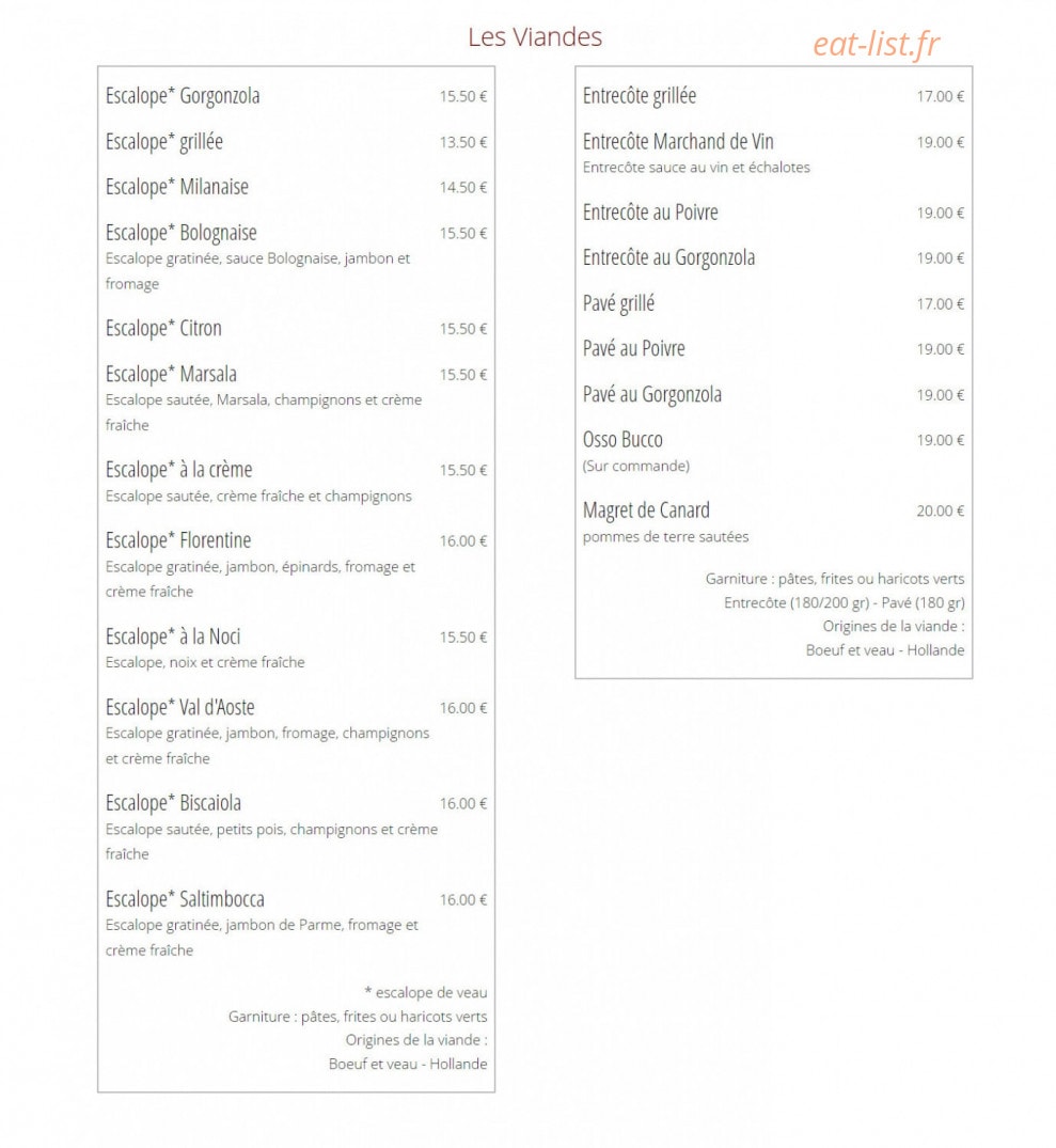 La Diva — carte page 3