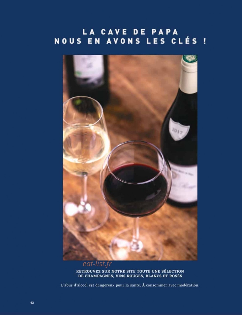 La Famille Finest Lunch — carte page 42