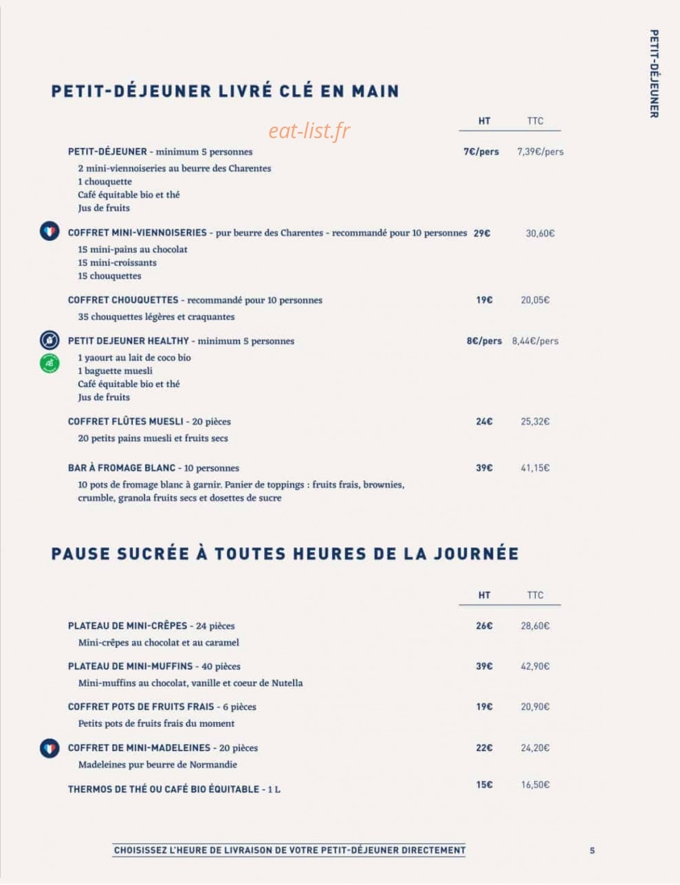 La Famille Finest Lunch — carte page 3
